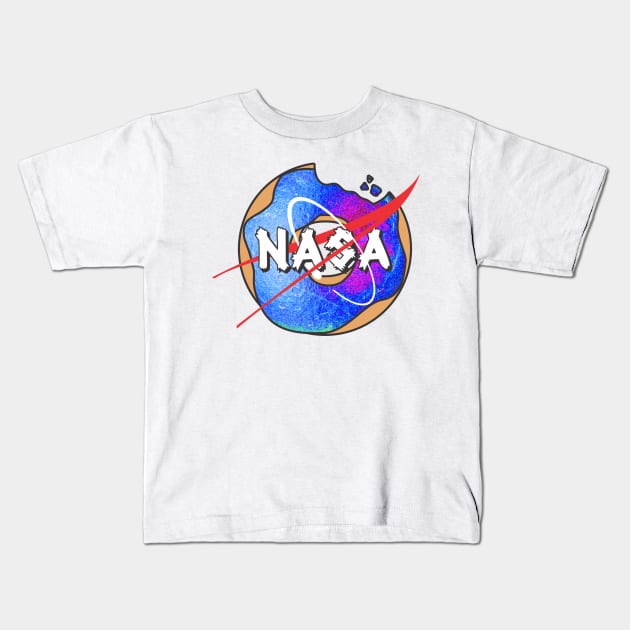 Donut Nasa Kids T-Shirt by GUNTUR372